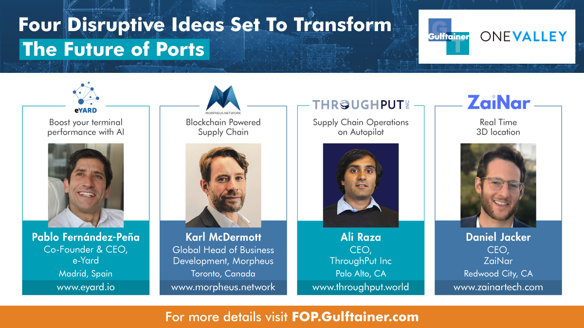 Four Tech Start-Up Winners Set To Transform The Ports And Logistics Sector By Piloting Projects With Gulftainer